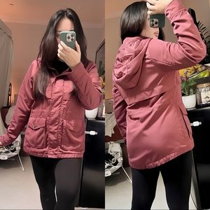 Universal Thread Marsala Rain Jacket (water resistant)